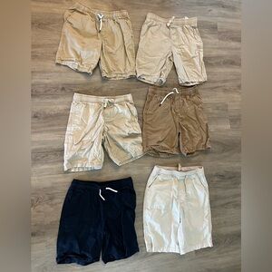 Kids Elastic-Waist Drawstring Shorts - Neutral & Navy Pack